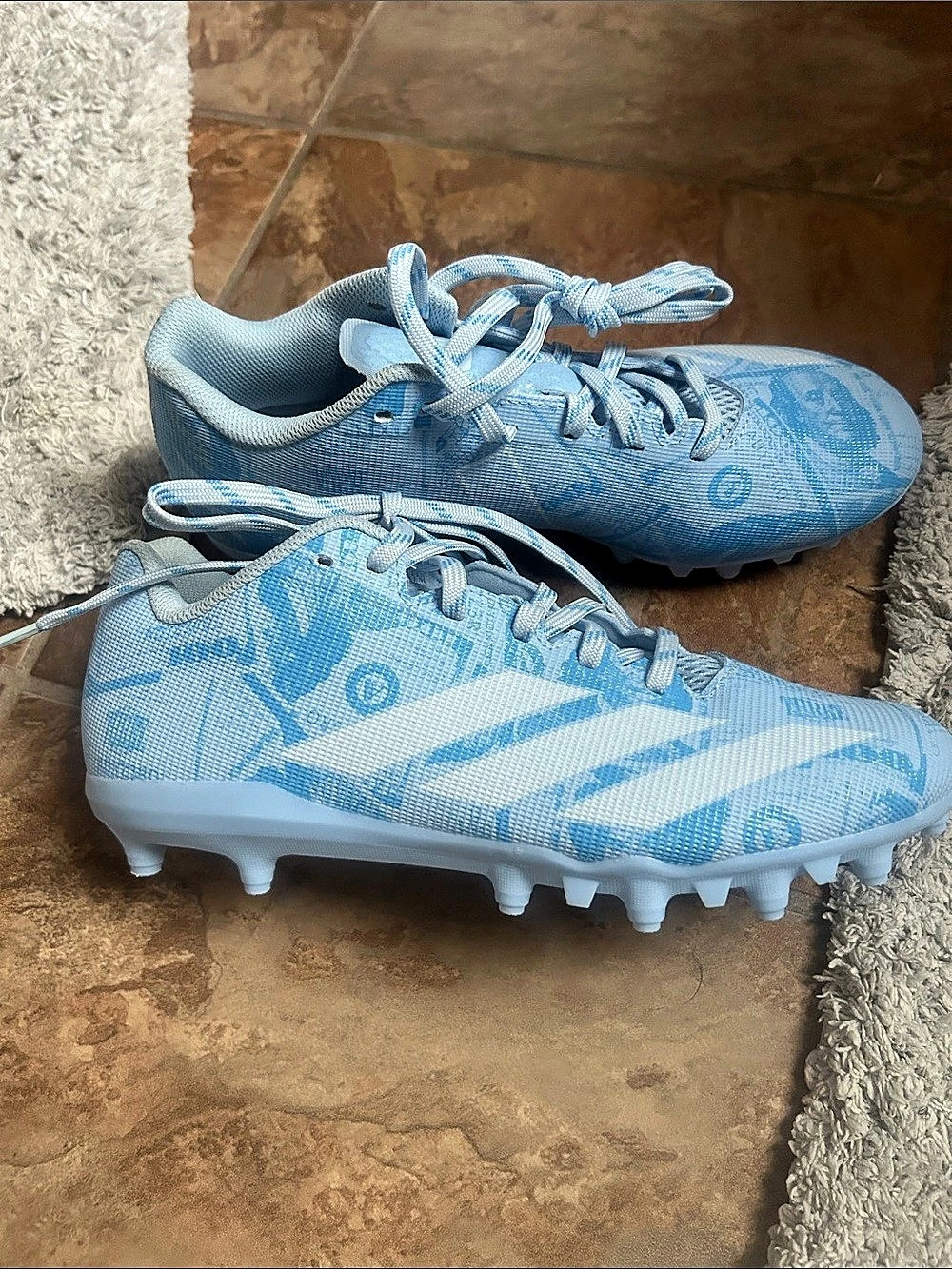 adidas Adizero Electric II Currency Neutral Football Cleats Blue & White